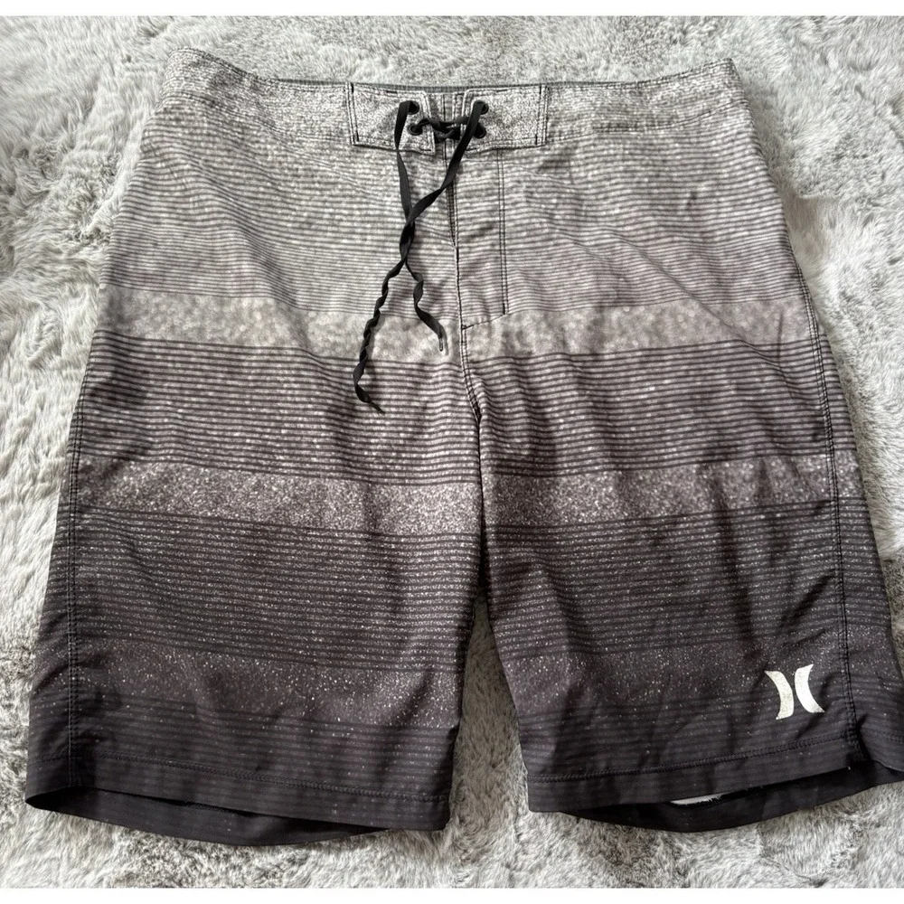Hurley Board Shorts size‎ 32 unlined drawstring swim trunks phantom